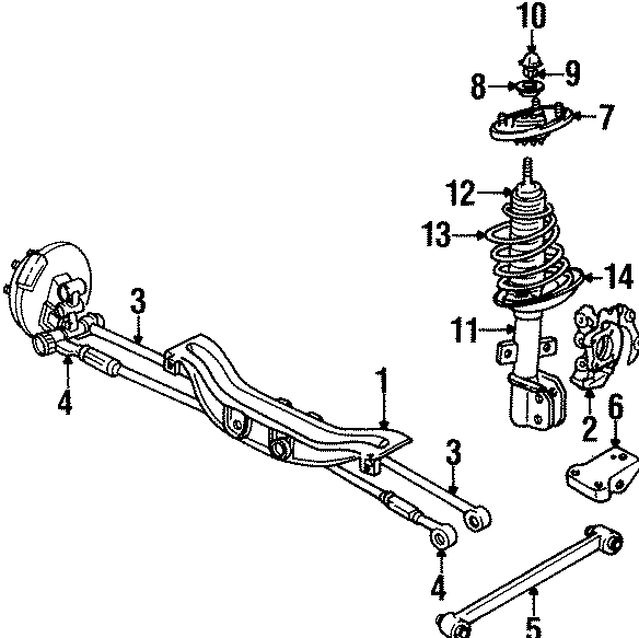 Diagram REAR SUSPENSION. SUSPENSION COMPONENTS. for your 2019 Chevrolet Equinox 1.5L Ecotec A/T 4WD Premier Sport Utility 