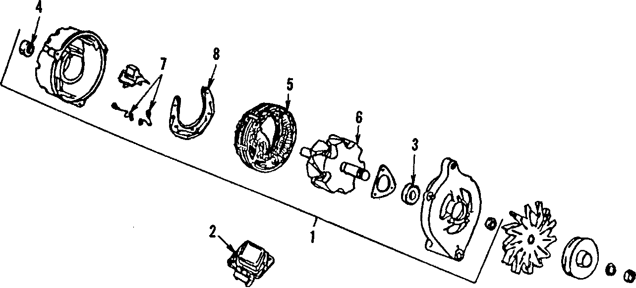 Diagram ALTERNATOR. for your 2013 Ford Mustang   