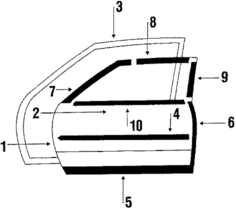 FRONT DOOR. DOOR & COMPONENTS. Diagram