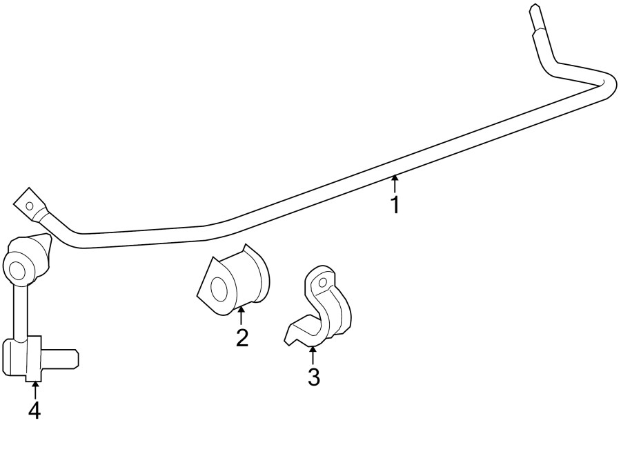 Diagram REAR SUSPENSION. STABILIZER BAR & COMPONENTS. for your 2012 GMC Sierra 2500 HD 6.6L Duramax V8 DIESEL A/T 4WD SLT Extended Cab Pickup 