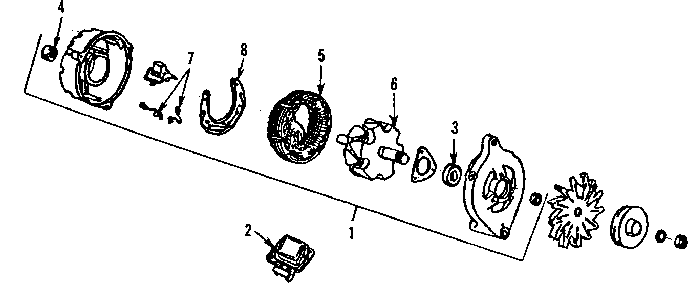 Diagram ALTERNATOR. for your 1995 Ford Mustang   