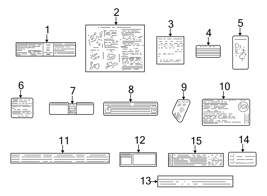 Information labels.