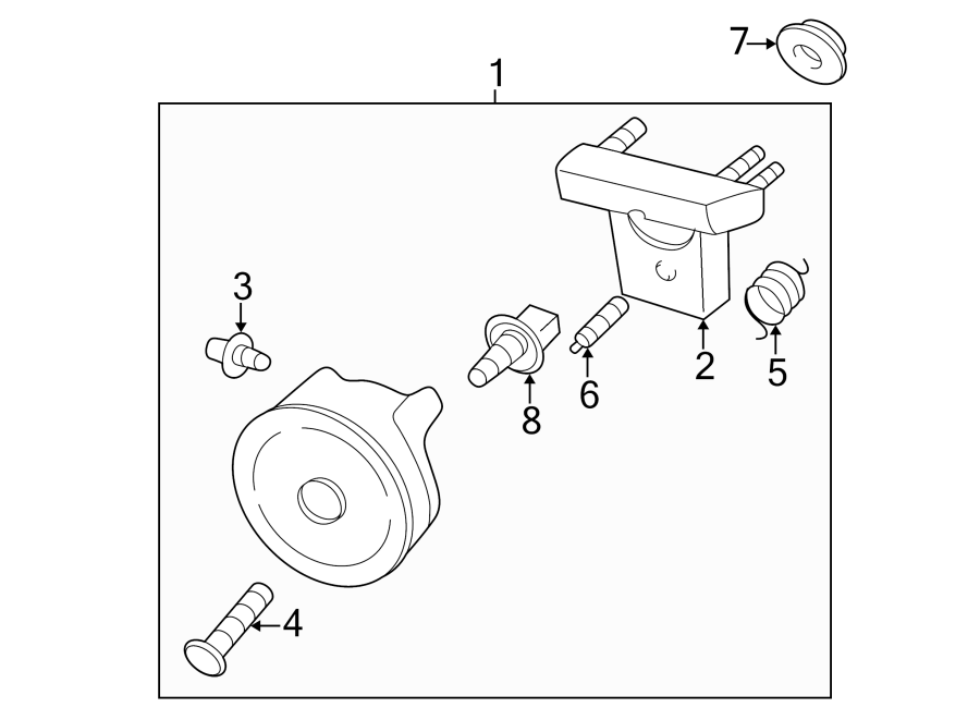 Diagram FRONT LAMPS. FOG LAMPS. for your 2005 Chevrolet Equinox   