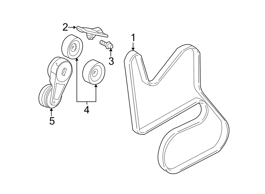 Diagram BELTS & PULLEYS. for your 2012 Buick Regal   