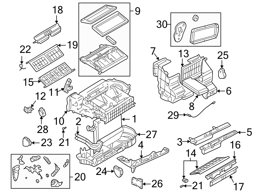 24AIR CONDITIONER & HEATER. EVAPORATOR & HEATER COMPONENTS.https://images.simplepart.com/images/parts/motor/fullsize/FJ01065.png