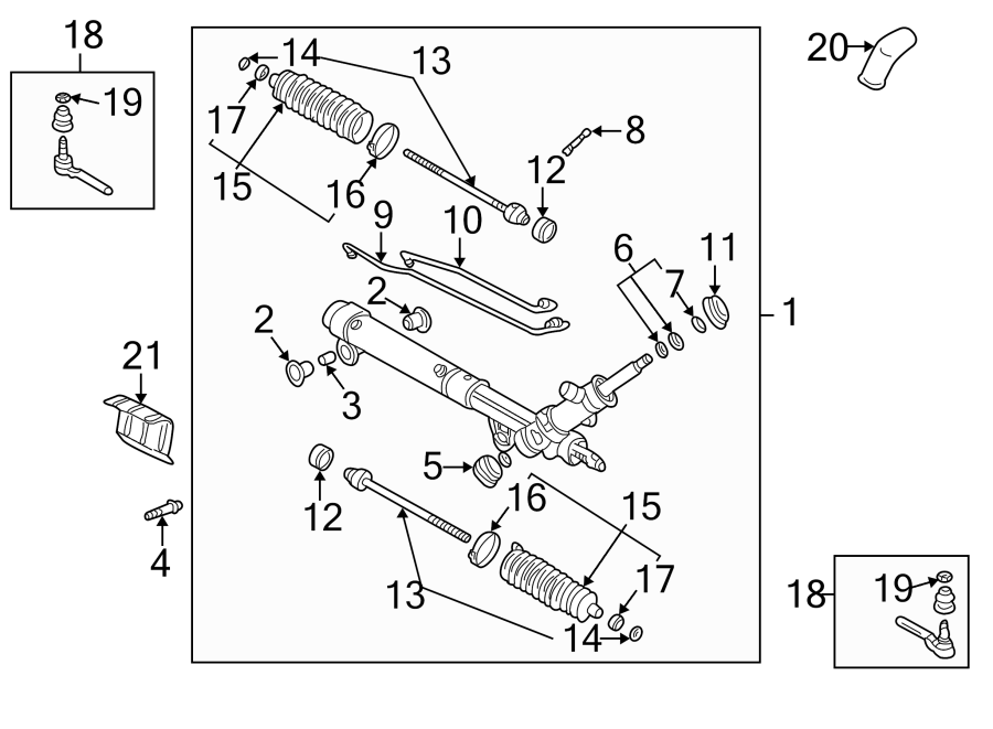 Diagram STEERING GEAR & LINKAGE. for your 1999 Chevrolet C2500 Suburban   