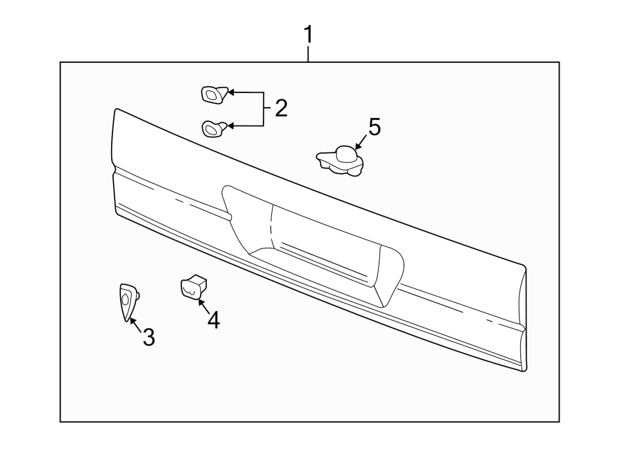 2TAIL GATE. EXTERIOR TRIM.https://images.simplepart.com/images/parts/motor/fullsize/FJ01580.png