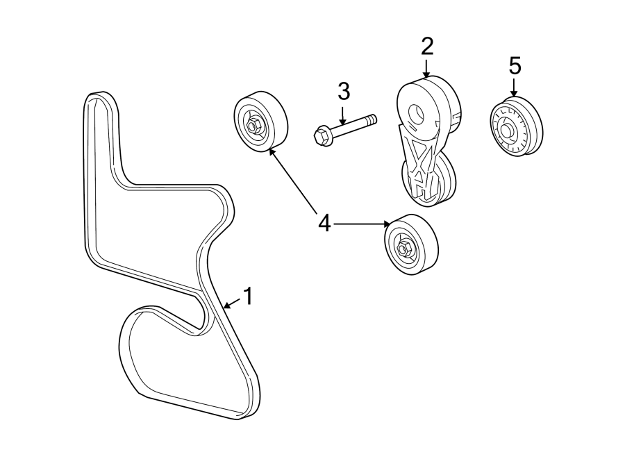 Diagram BELTS & PULLEYS. for your 2017 Chevrolet Camaro  SS Convertible 