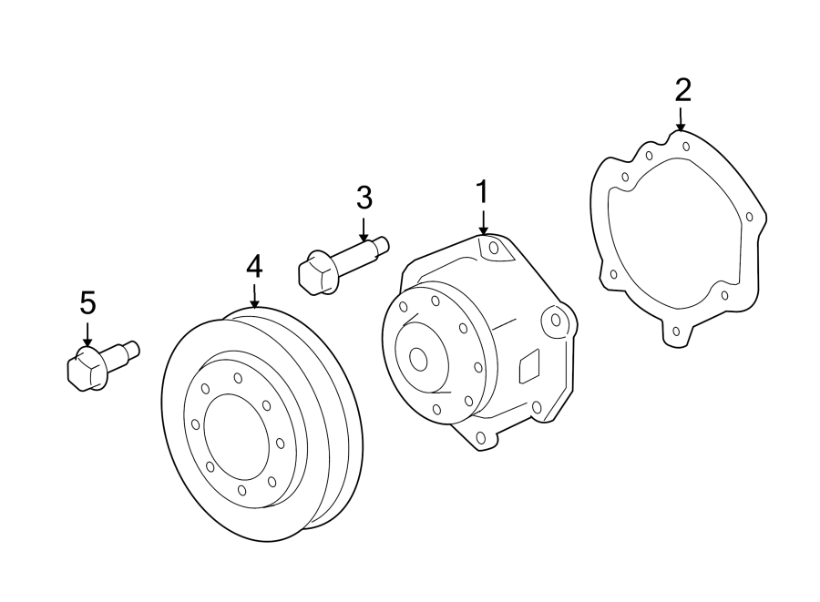 Diagram WATER PUMP. for your 2001 Chevrolet Blazer LT Sport Utility 4.3L Vortec V6 A/T 4WD 