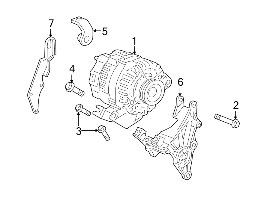 Diagram ALTERNATOR. for your 2017 GMC Sierra 2500 HD 6.0L Vortec V8 FLEX A/T RWD Denali Crew Cab Pickup Fleetside 