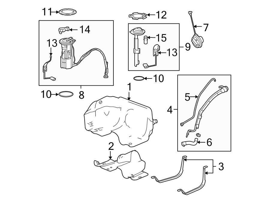 FUEL SYSTEM COMPONENTS. Diagram