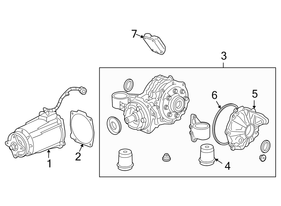 Diagram REAR SUSPENSION. AXLE & DIFFERENTIAL. for your 2012 GMC Sierra 2500 HD 6.6L Duramax V8 DIESEL A/T 4WD WT Standard Cab Pickup Fleetside 