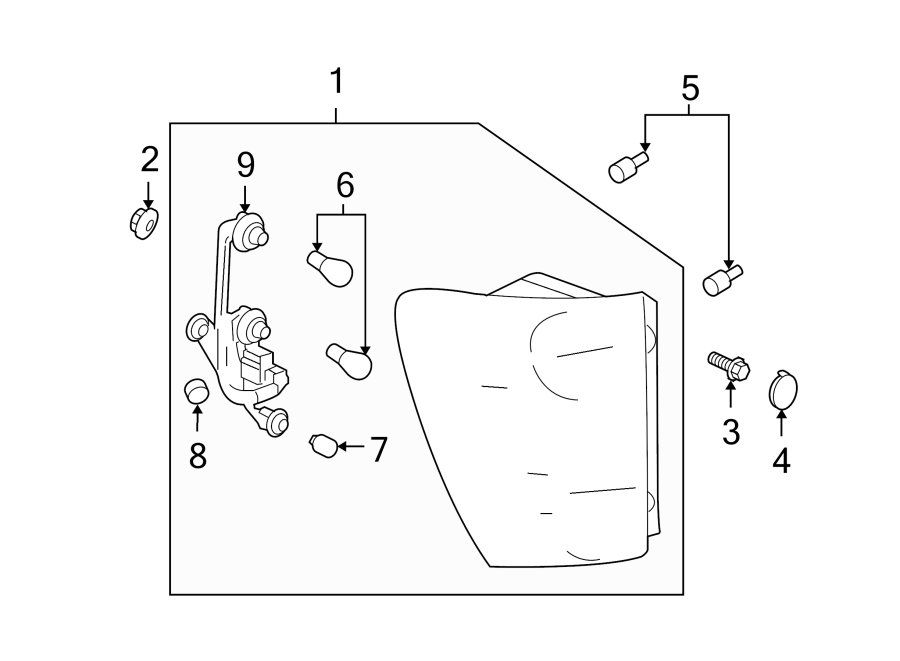 Diagram REAR LAMPS. TAIL LAMPS. for your 2020 Chevrolet Spark  ACTIV Hatchback 