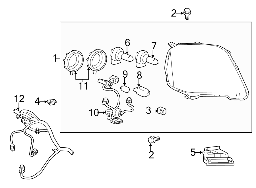 7FRONT LAMPS. HEADLAMP COMPONENTS.https://images.simplepart.com/images/parts/motor/fullsize/FJ10020.png