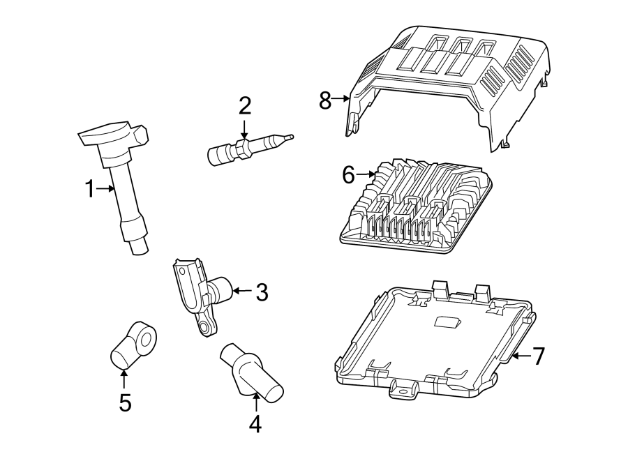 Diagram IGNITION SYSTEM. for your 2023 Cadillac XT4   