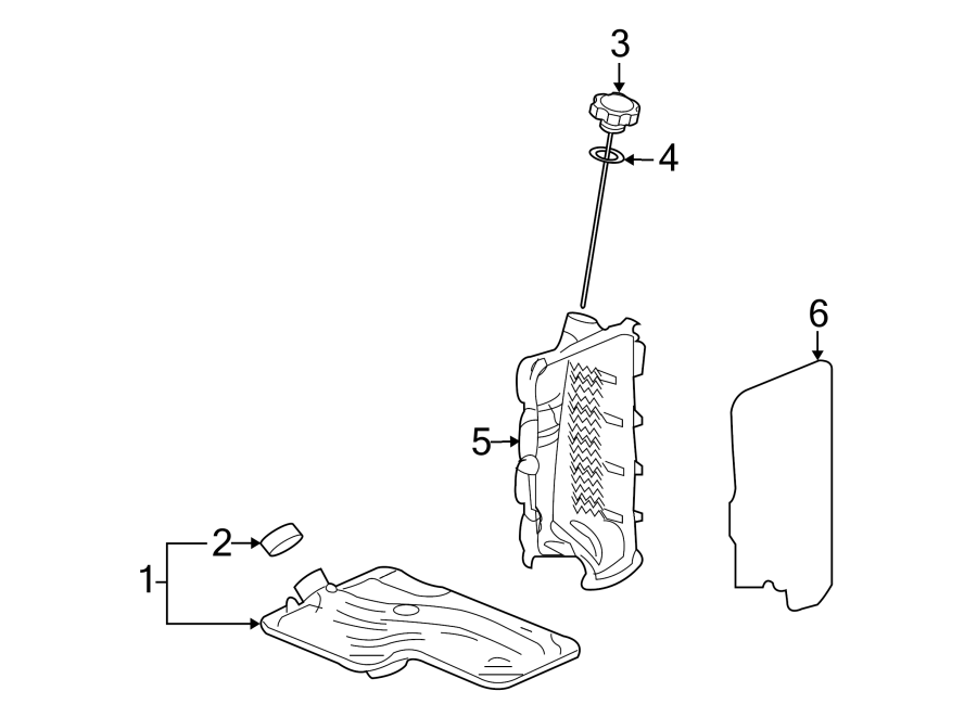 Diagram ENGINE / TRANSAXLE. TRANSAXLE PARTS. for your 2012 GMC Sierra 2500 HD 6.0L Vortec V8 FLEX A/T RWD SLE Extended Cab Pickup Fleetside 