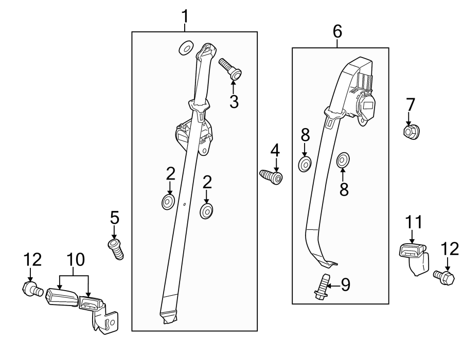 RESTRAINT SYSTEMS. REAR SEAT BELTS.