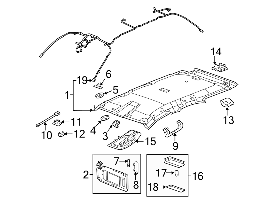 Diagram INTERIOR TRIM. for your 2005 Buick Century   