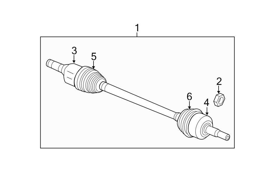 Diagram REAR SUSPENSION. AXLE & DIFFERENTIAL. for your 2013 GMC Terrain SLE Sport Utility 3.6L V6 FLEX A/T AWD 