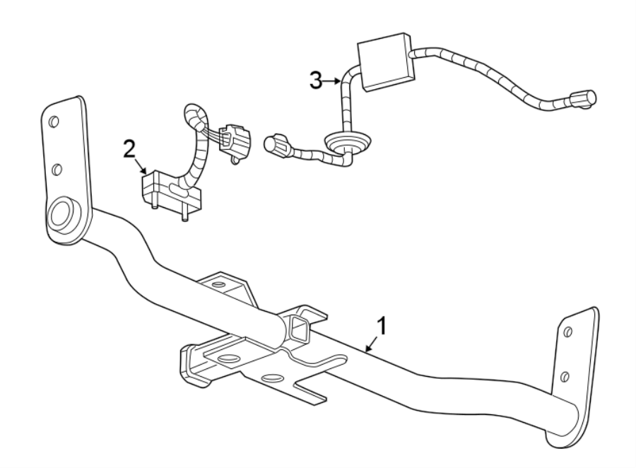 Diagram REAR BUMPER. TRAILER HITCH COMPONENTS. for your GMC Terrain  