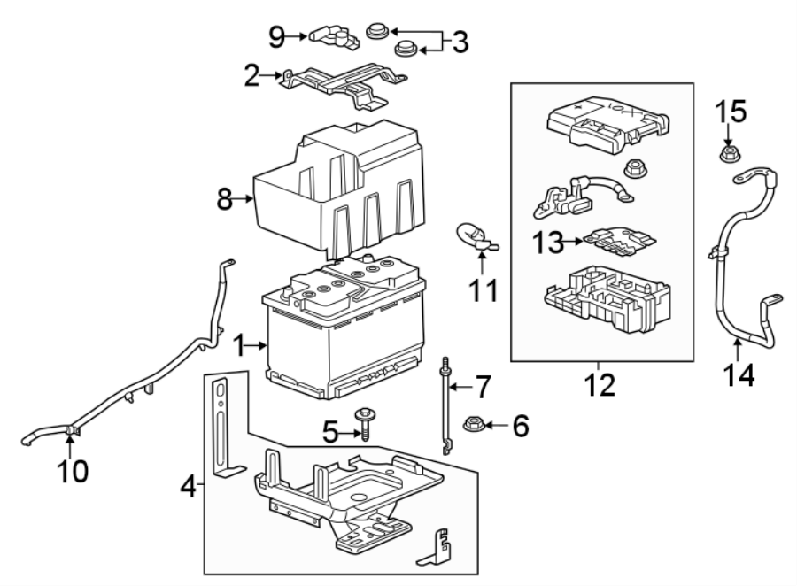 Battery. Diagram