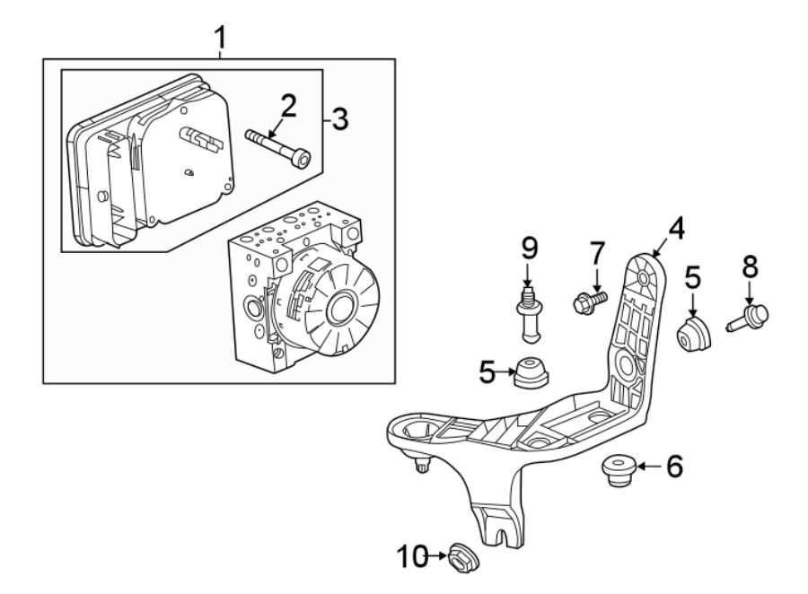 Diagram Abs components. for your 2025 Chevrolet Blazer   