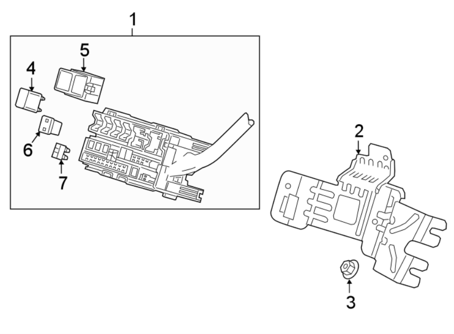 Diagram FUSE BOX. for your 2014 Buick Encore   