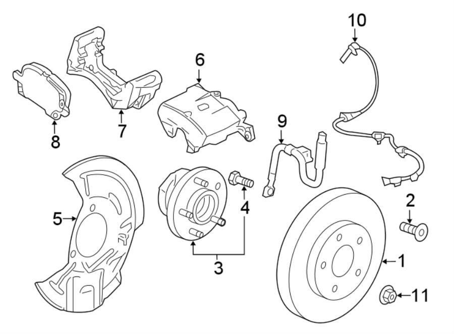 Diagram FRONT SUSPENSION. BRAKE COMPONENTS. for your 2016 Chevrolet Camaro 3.6L V6 A/T LT Convertible 