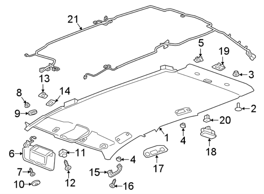 Diagram INTERIOR TRIM. for your 2001 Buick Century   