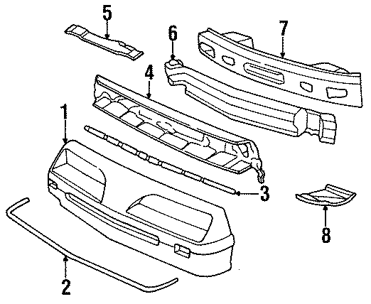 4FRONT BUMPER. BUMPER & COMPONENTS.https://images.simplepart.com/images/parts/motor/fullsize/FK88010.png