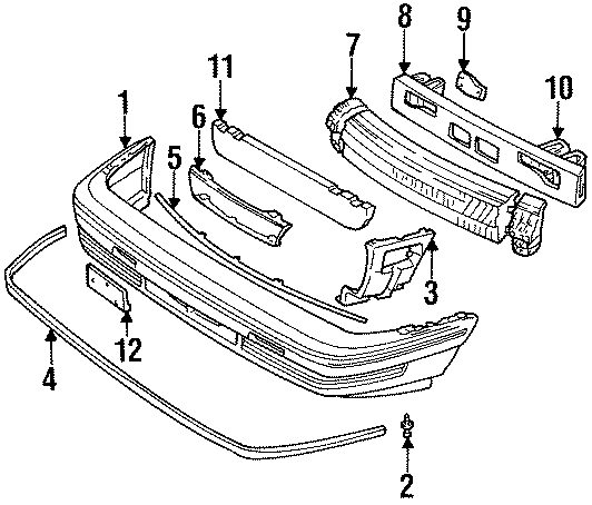 11FRONT BUMPER. BUMPER & COMPONENTS.https://images.simplepart.com/images/parts/motor/fullsize/FK88015.png