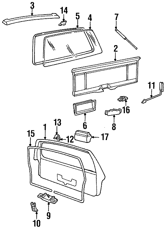 9LIFT GATE. GATE & HARDWARE. HIGH MOUNT LAMPS. LICENSE LAMPS.https://images.simplepart.com/images/parts/motor/fullsize/FK88310.png