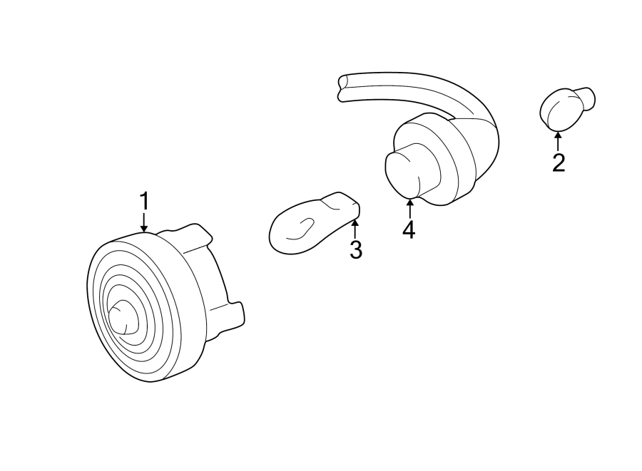 Diagram FRONT LAMPS. PARK & SIGNAL LAMPS. for your 2006 GMC Sierra 2500 HD 6.6L Duramax V8 DIESEL M/T RWD SLE Extended Cab Pickup 