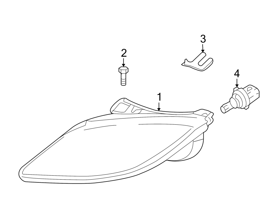 1FRONT LAMPS. HEADLAMP COMPONENTS.https://images.simplepart.com/images/parts/motor/fullsize/FK95031.png