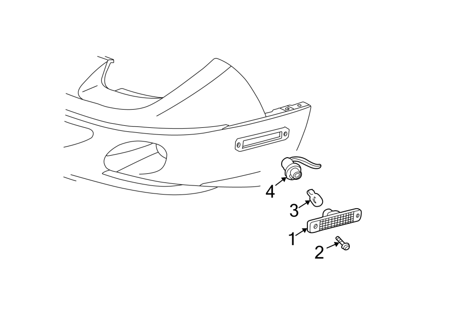 Full size assembly image of FRONT LAMPS. SIDE MARKER LAMPS. (1/1)