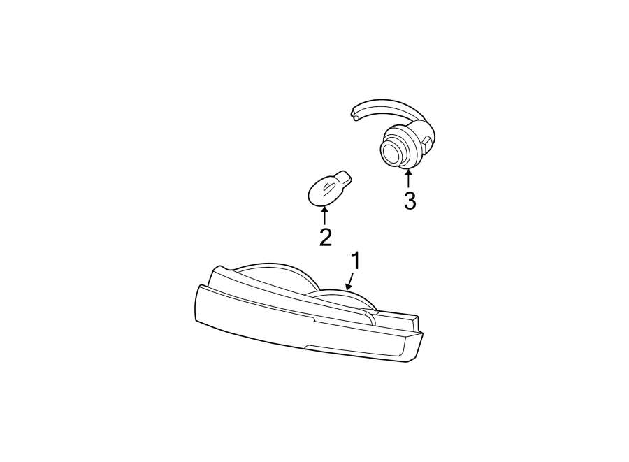 Diagram Front lamps. Park & signal lamps. for your 2007 GMC Sierra 1500 Classic SLT Extended Cab Pickup Fleetside  