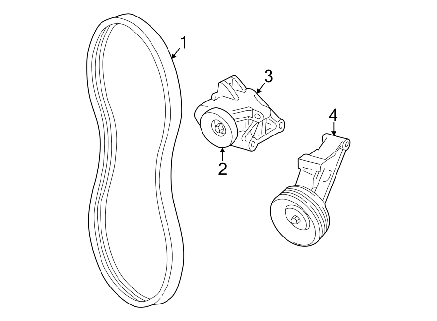 Diagram BELTS & PULLEYS. for your 2012 GMC Sierra 2500 HD 6.6L Duramax V8 DIESEL A/T 4WD WT Extended Cab Pickup Fleetside 