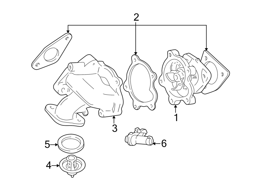 Diagram WATER PUMP. for your 2013 GMC Yukon XL 1500   