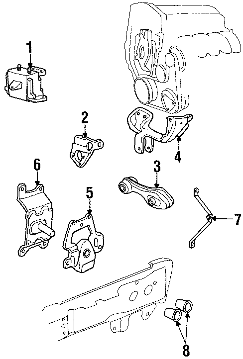 2ENGINE / TRANSAXLE. ENGINE & TRANS MOUNTING.https://images.simplepart.com/images/parts/motor/fullsize/FK95190.png