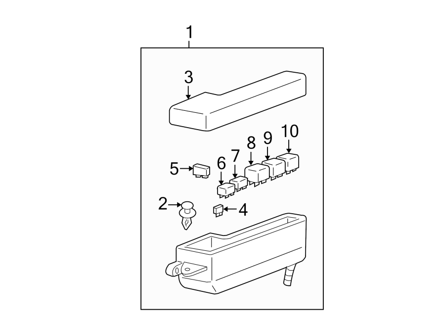 Diagram ELECTRICAL COMPONENTS. for your 2001 GMC SAFARI    