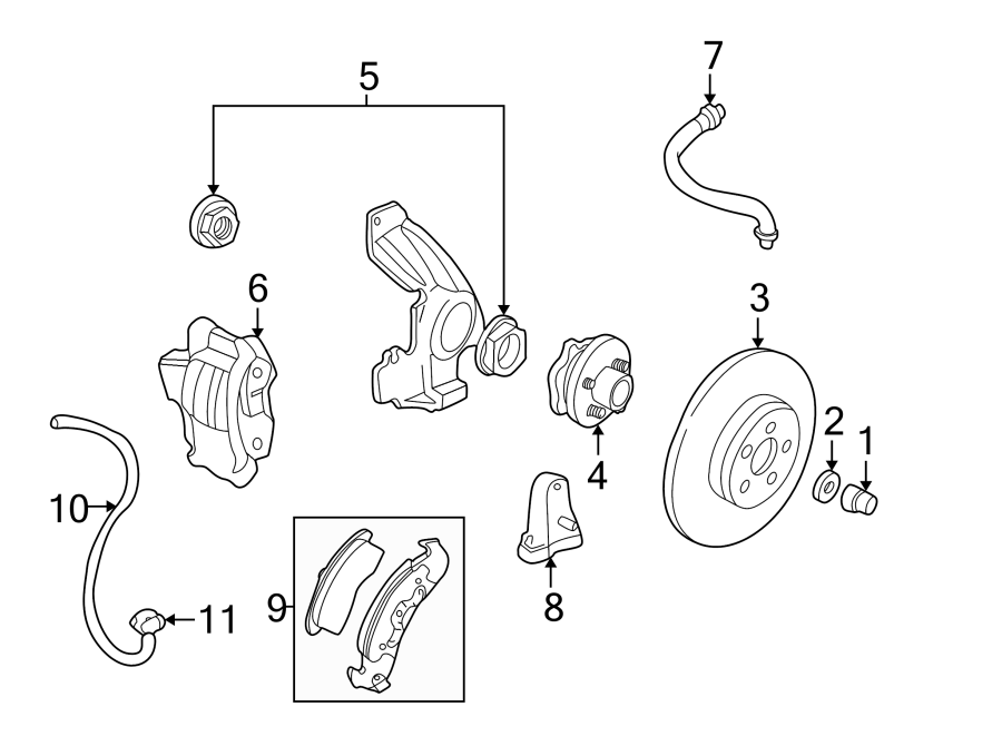 Diagram FRONT SUSPENSION. BRAKE COMPONENTS. for your 2016 Chevrolet Camaro  SS Coupe 