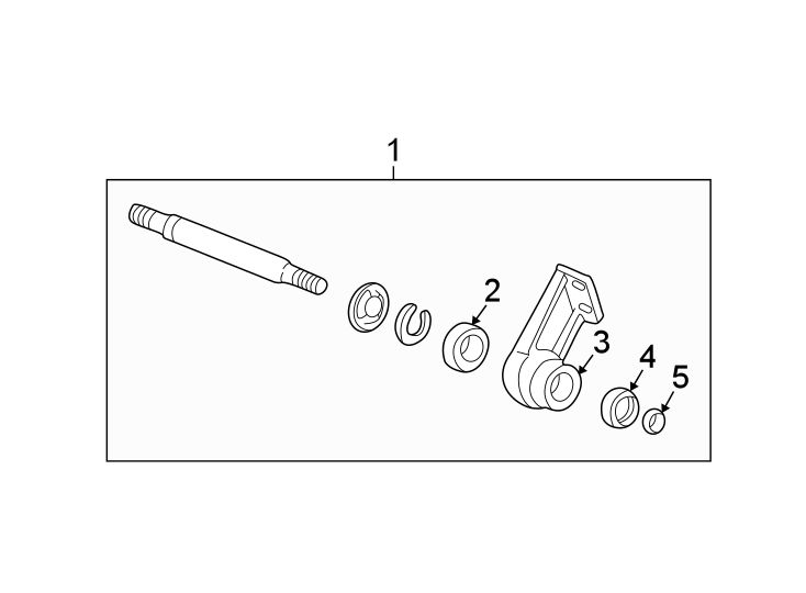 Diagram FRONT SUSPENSION. INTERMEDIATE SHAFT. for your 2012 GMC Sierra 2500 HD 6.6L Duramax V8 DIESEL A/T RWD WT Standard Cab Pickup Fleetside 