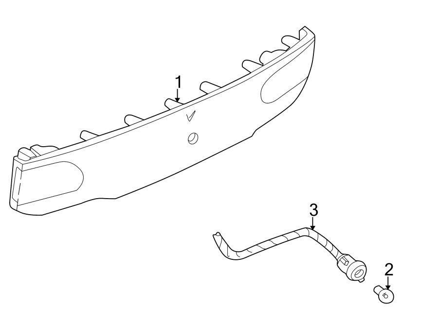 Diagram TRUNK LID. EXTERIOR TRIM. for your 2006 GMC Sierra 2500 HD 6.6L Duramax V8 DIESEL A/T 4WD SLE Standard Cab Pickup 