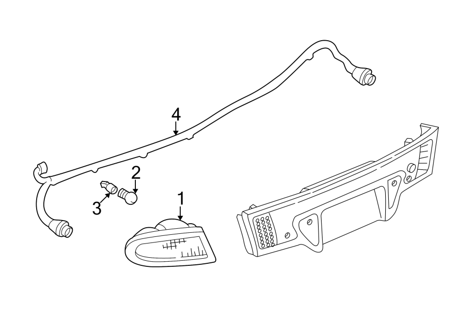 Diagram REAR LAMPS. TAIL LAMPS. for your 2006 GMC Sierra 2500 HD 6.6L Duramax V8 DIESEL A/T 4WD SLE Standard Cab Pickup 