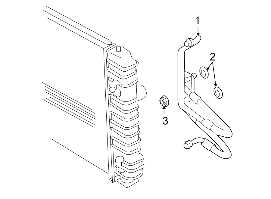 Diagram TRANS OIL COOLER. for your 2010 Chevrolet Camaro   