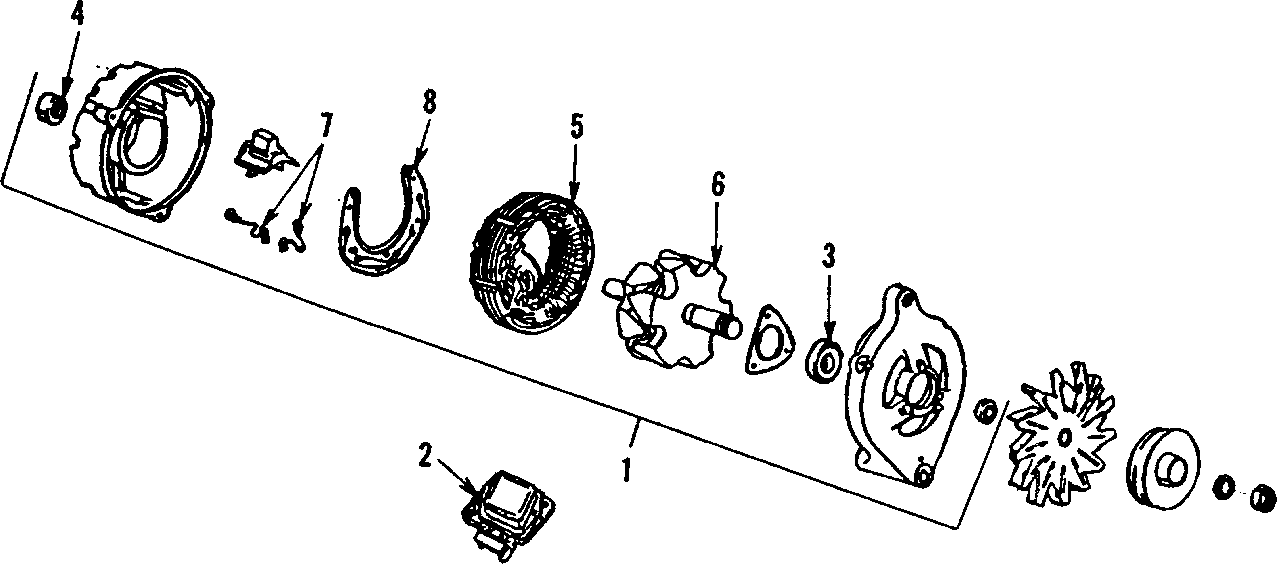 Diagram ALTERNATOR. for your 1996 Ford Mustang   