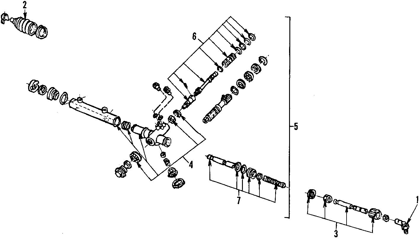 Diagram P/S PUMP & HOSES. STEERING GEAR & LINKAGE. for your 2003 Ford Ranger   