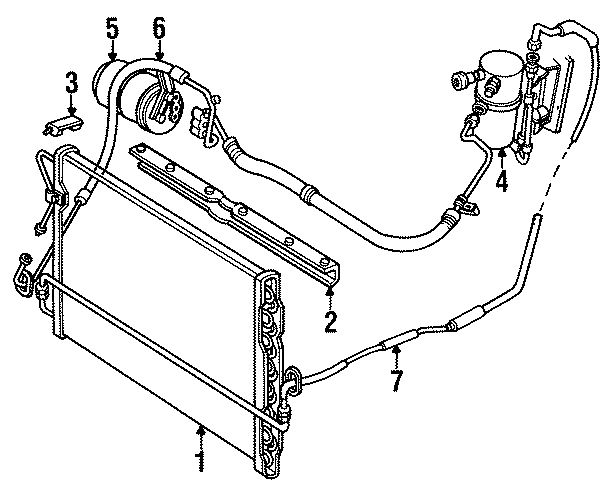 AIR CONDITIONER & HEATER. COMPRESSOR & LINES. CONDENSER.