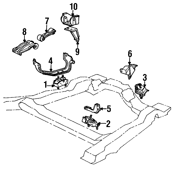 4ENGINE / TRANSAXLE. ENGINE & TRANS MOUNTING.https://images.simplepart.com/images/parts/motor/fullsize/FL2051.png