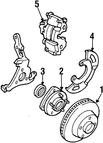 Diagram FRONT SUSPENSION. BRAKE COMPONENTS. for your 2011 Chevrolet Camaro   